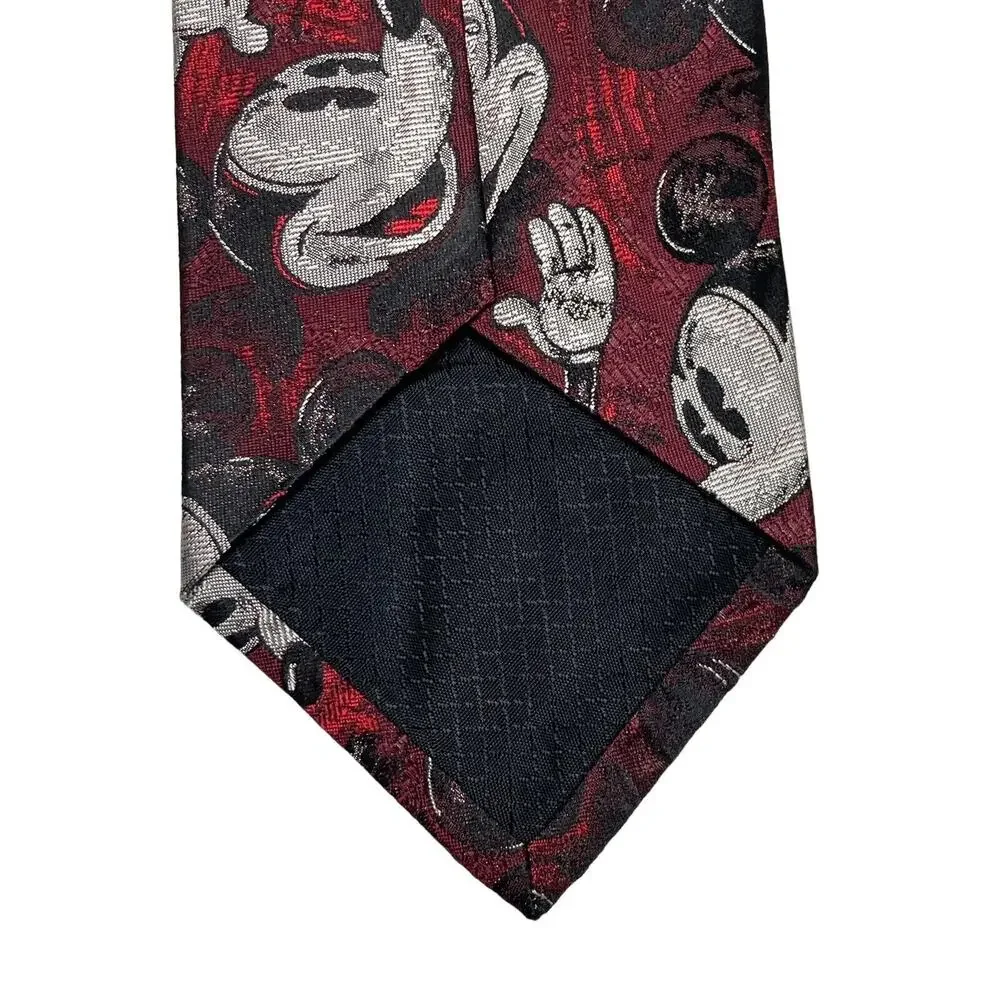 Disney Mickey and Co Atlas Design Mickey Mouse Novelty Necktie Vintage